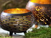 Windlicht Cocos gold