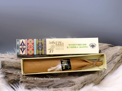 "Räucherstäbchen SWEETGRASS & YERBA SANTA“