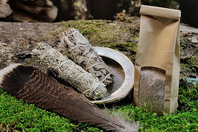 Set - White Sage  - Shasta Sage Mit Abalone 